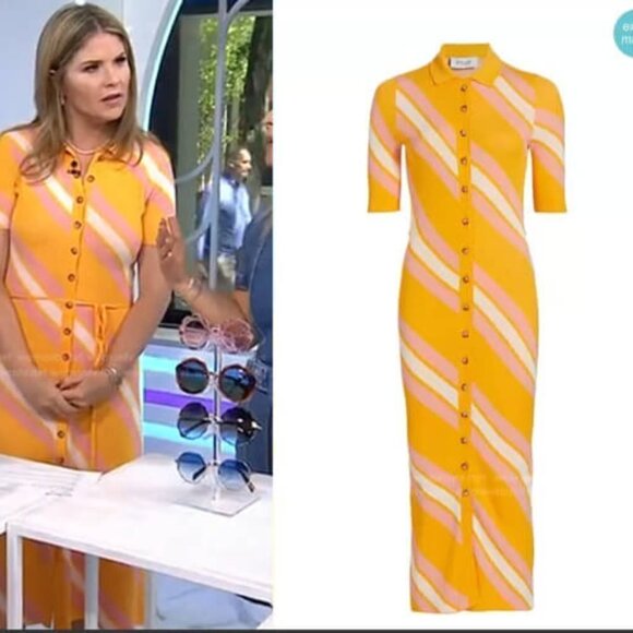 Derek Lam 10 Crosby Aurelia Cut Out Knit Shirt Dress European Summer Size Medium - Picture 3 of 7